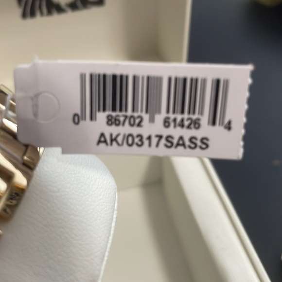 Anne Klein Gold Tone and Ivory Bracelet Watch - Picture 2 of 5